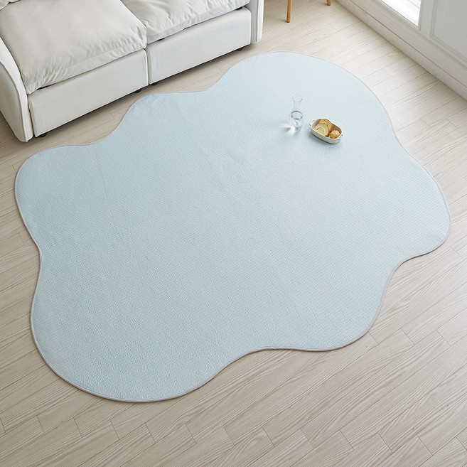 블레딕홈 로제 사계절 워셔블 시어서커 비정형 러그