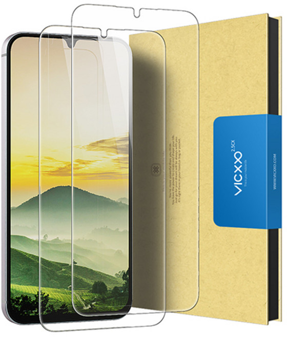 빅쏘 9H 고투명 갤럭시 강화유리 휴대폰 액정보호필름 2매, 1세트