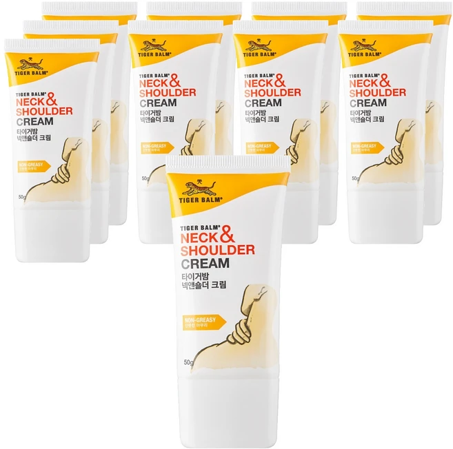 타이거밤 넥앤숄더 크림, 50g, 10개 - 쿠팡