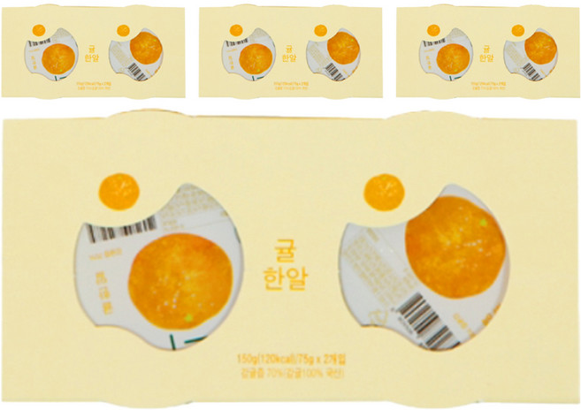에코맘의산골이유식 유아용 산골푸딩 2p, 귤한알, 150g, 4세트