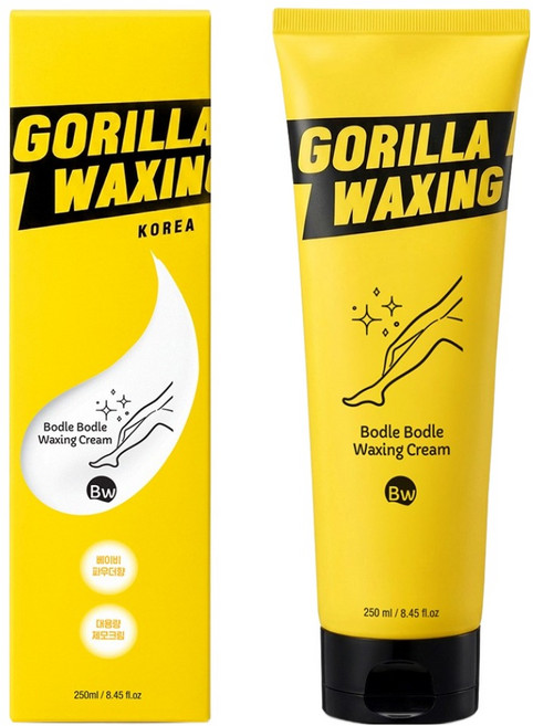 고릴라왁싱 대용량 보들보들 제모크림 셀프 왁싱크림 베이비파우더향, 250ml, 1개