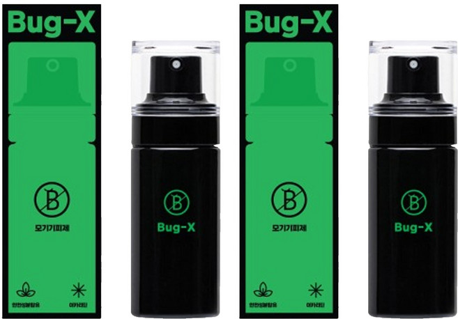 버그엑스 진드기 모기기피제, 50ml, 2세트