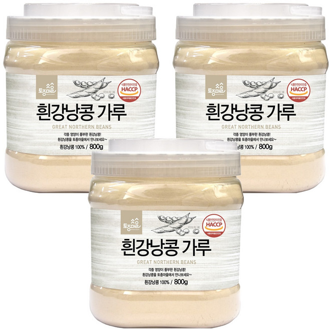 토종마을 흰강낭콩 가루, 3개, 800g