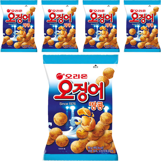 오징어땅콩, 98g, 5개