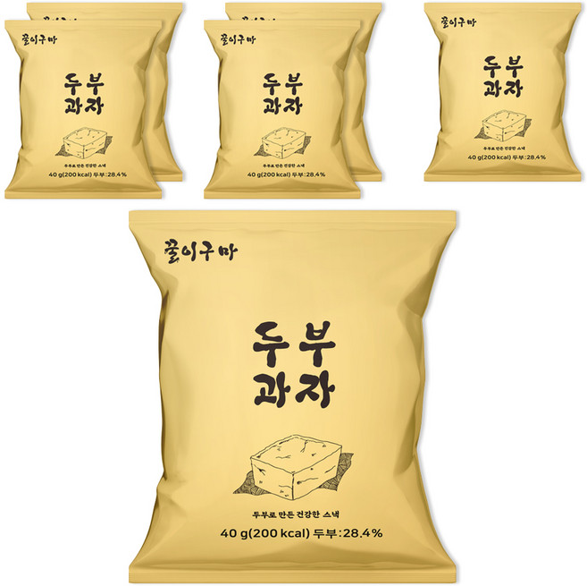 Kkuliguma 豆腐餅乾, 6個, 40g