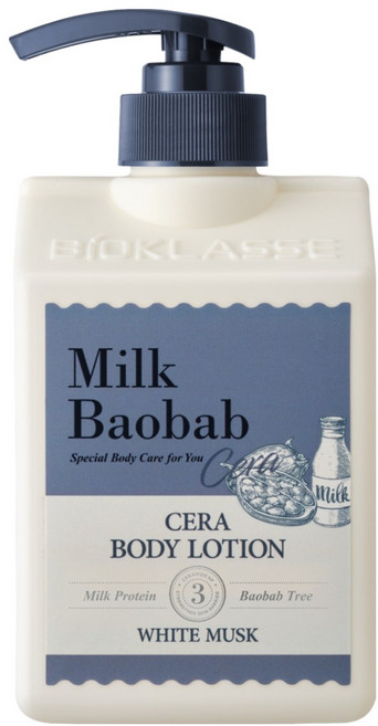 밀크바오밥 세라 바디로션 화이트머스크향, 600ml, 1개