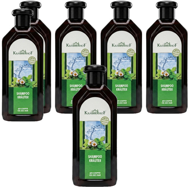 KRAUTERHOF 草本莊園 無矽靈植萃草本洗髮精, 500ml, 6瓶