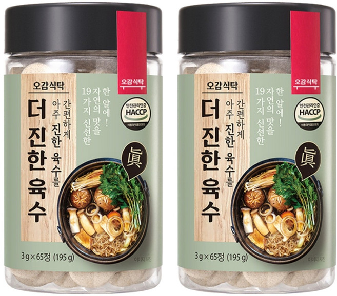 오감식탁 더 진한 육수, 195g, 2개