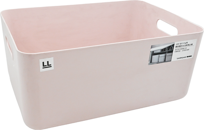 LocknLock 樂扣樂扣 韓風簡約霧感收納箱, 霧粉色, 1個