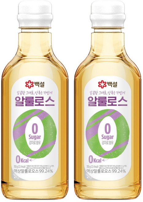 백설 제로 칼로리 알룰로스, 700g, 2개