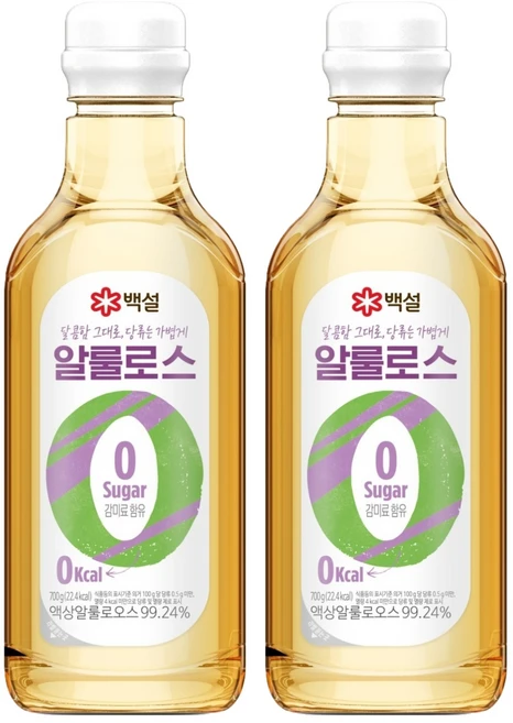 백설 제로 칼로리 알룰로스, 700g, 2개 - 쿠팡