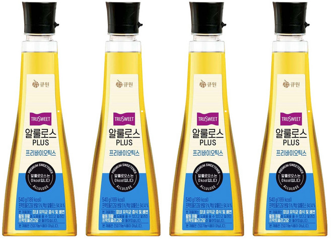 큐원 알룰로스PLUS 프리바이오틱스, 4개, 540g