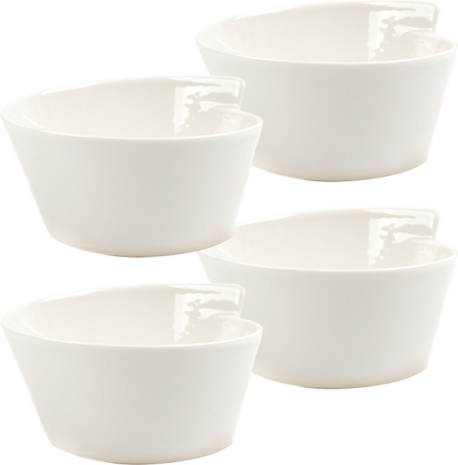 빌레로이앤보흐 뉴웨이브 라이스볼 350ml, 화이트, 4개