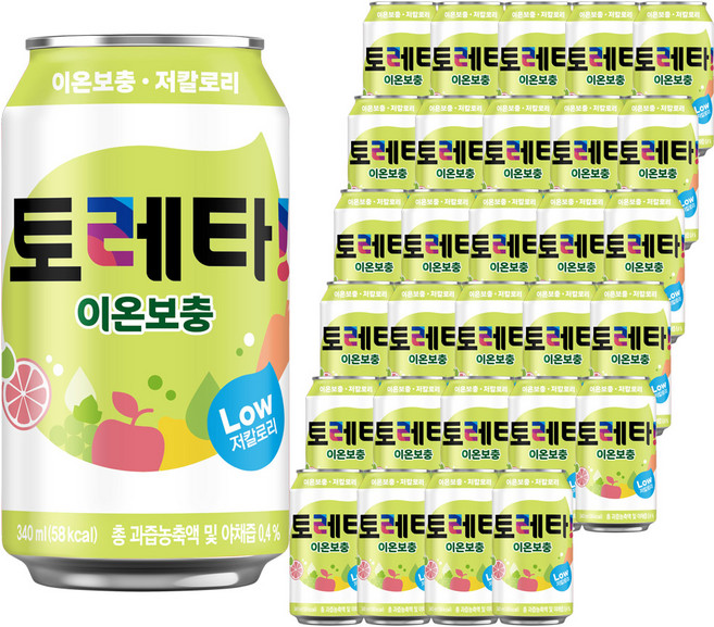 토레타 이온음료, 340ml, 48개