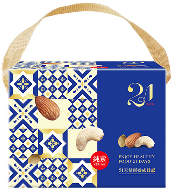 HomeBrown 紅布朗 21天鹽烤3色堅果 21包 525g, 1盒