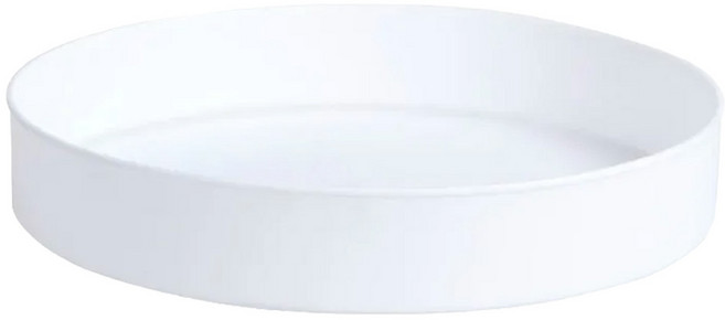 捷華 旋轉調味料收納盤, 1個, 白色