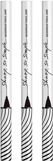 CLIO 珂莉奧 超流線防水抗暈眼線膠筆 0.14g, 01黑色, 3件