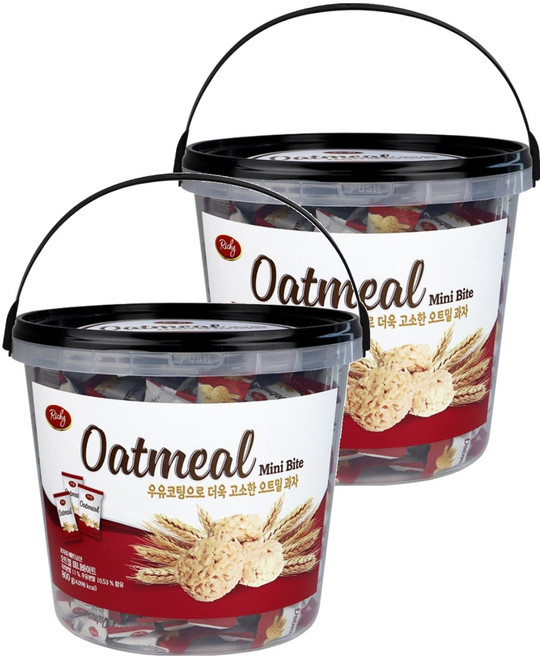 리키 오트밀 미니바이트, 800g, 2개