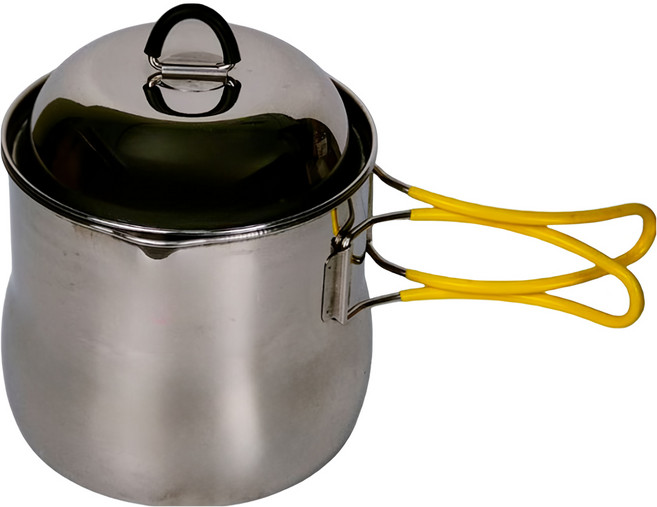 CAMPING ACE 野樂 多功能不鏽鋼壺鍋組 ARC-1561 露營鍋具 1L, 1個, 銀色
