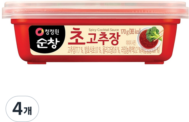 청정원순창 초고추장, 4개, 170g
