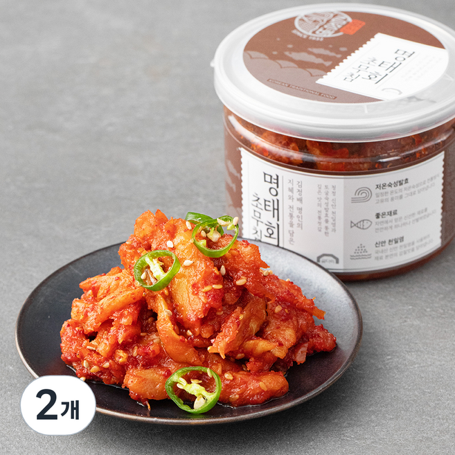 굴다리 김정배 명인젓갈 명태회초무침, 250g, 2개