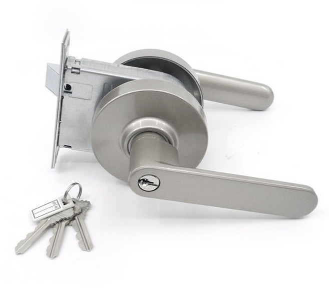 에이팩 5000 현관문 손잡이 세트, 그레이, 1세트