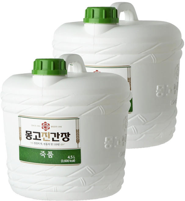 몽고진간장 죽품, 4.5L, 2개