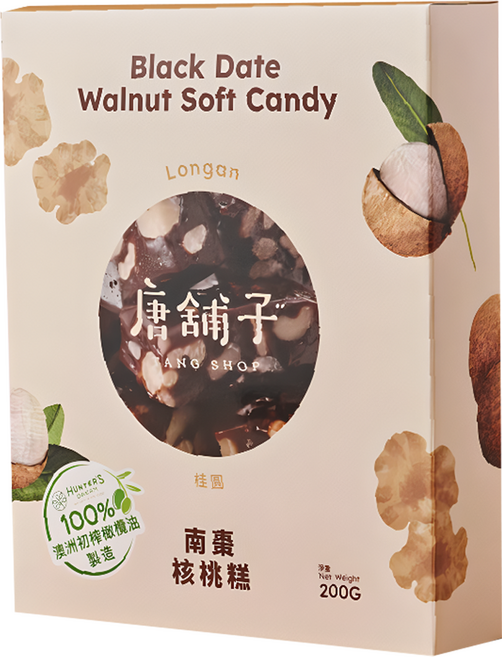 唐舖子 南棗核桃糕 桂圓, 200g, 1盒