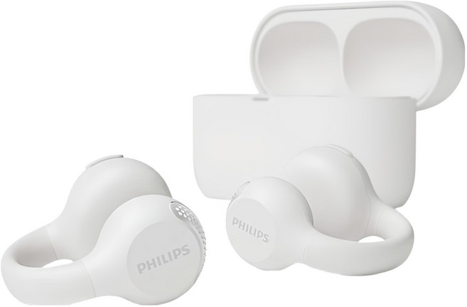 PHILIPS 飛利浦 耳夾式真無線藍牙耳機, TAQ2000, 白色
