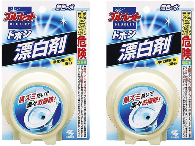 KOBAYASHI 小林製藥 BLUELET 圓型馬桶芳香除菌靈 清潔漂白, 120g, 2個