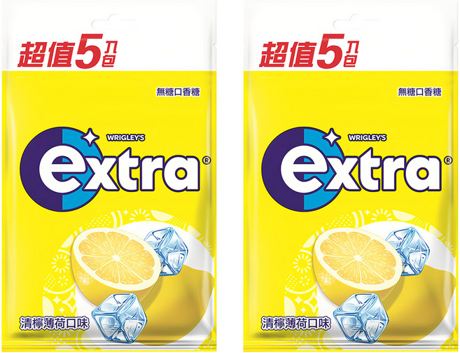 Extra 益齒達 潔淨無糖口香糖 清檸薄荷口味, 28g, 10包