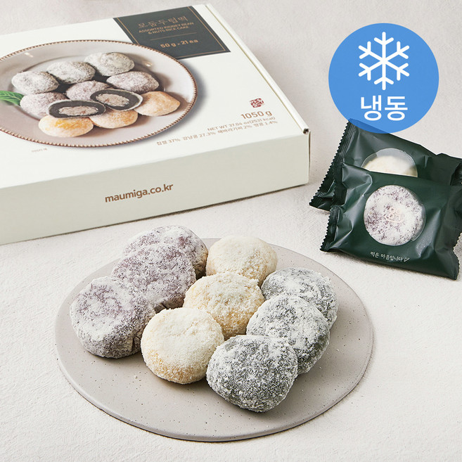마음이가 모듬두텁떡 개별포장 (냉동), 50g, 21개입, 1세트