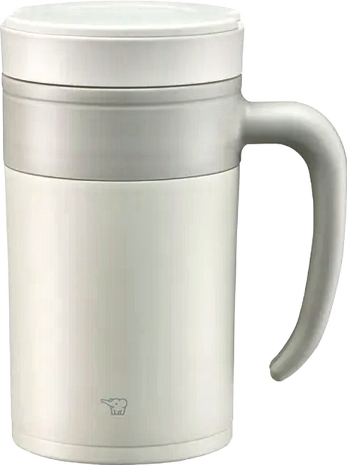 ZOJIRUSHI 象印 不銹鋼保溫馬克杯, 米白色, 1個