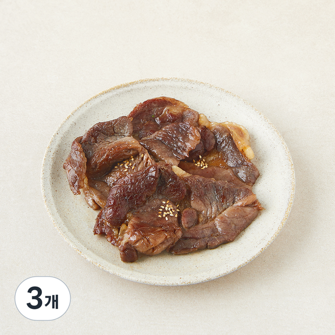 김해축협 한돈 목심 양념 칼집구이, 3개, 500g