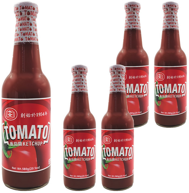 十全 番茄醬, 580g, 5瓶