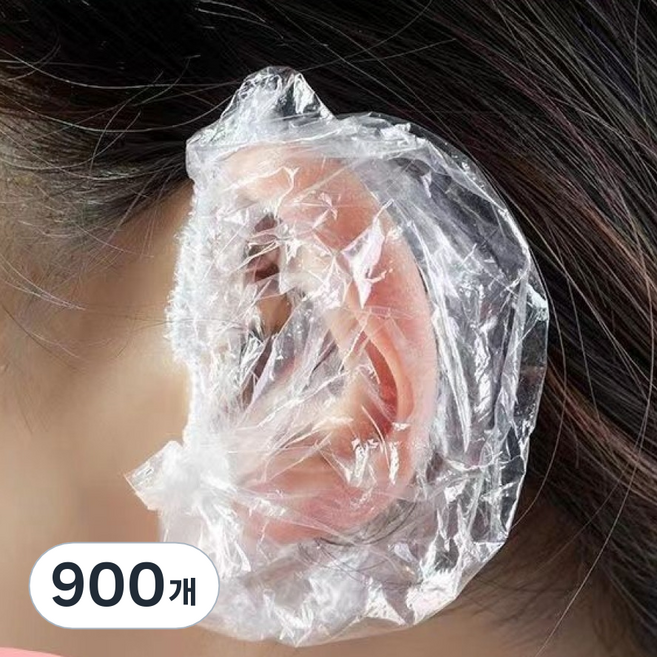 르아방 일회용 다용도 비닐이어캡, 투명, 900개