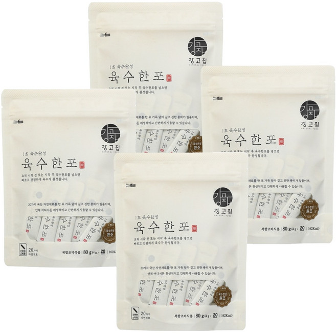 강고집 육수한포, 4개, 80g