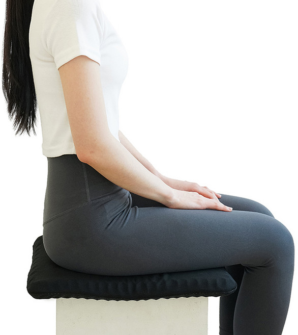 바디공식 2중벌집 실리콘 방석, 블랙