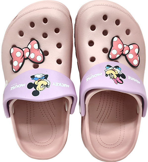 BORUI 柏睿鞋業 兒童款 米奇米妮造型防水洞洞鞋 122121