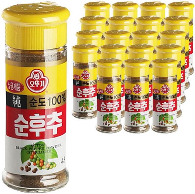 오뚜기 순후추, 45g, 20개