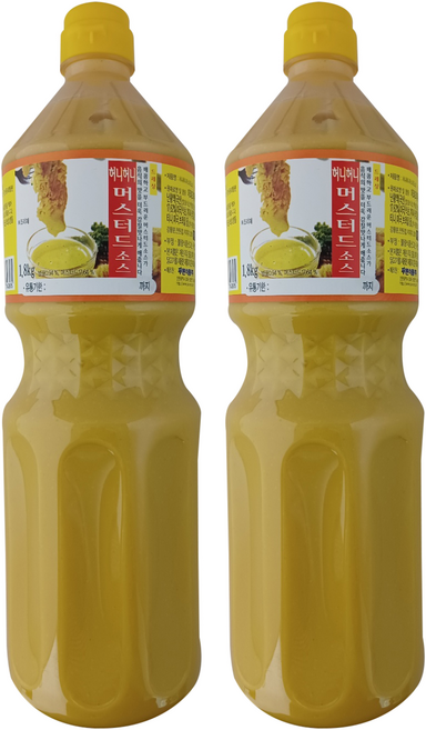 푸른식품 허니허니 머스타드 소스, 2개, 1.8kg