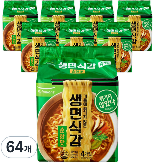 생면식감 순한맛 97.4g, 64개