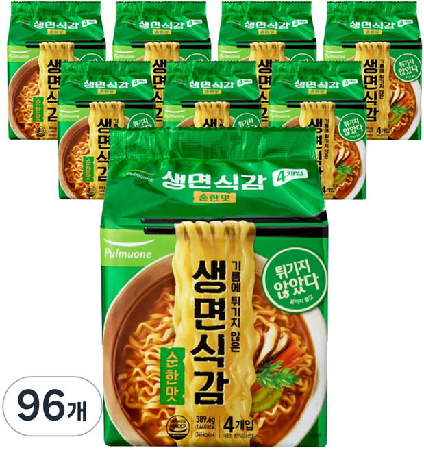 생면식감 순한맛 97.4g, 96개
