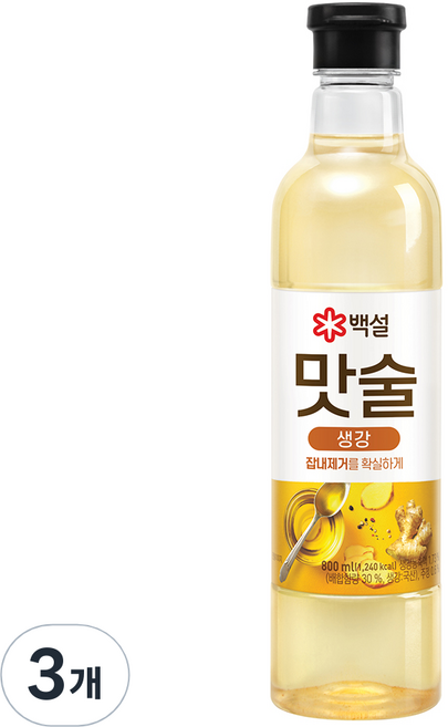 백설 맛술, 800ml, 3개