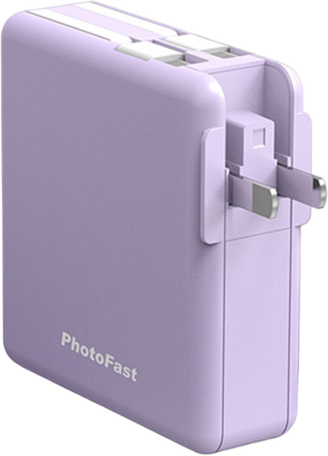 PhotoFast 銀箭資訊 萬用充 五合一磁吸行動電源 10000mAh, MUTICHARGE10000, 紫色