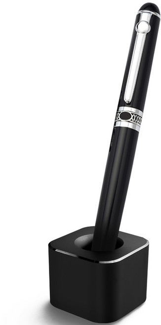 생각나래 사무실 선물용 메탈 펜 홀더, 블랙 스퀘어, 1개