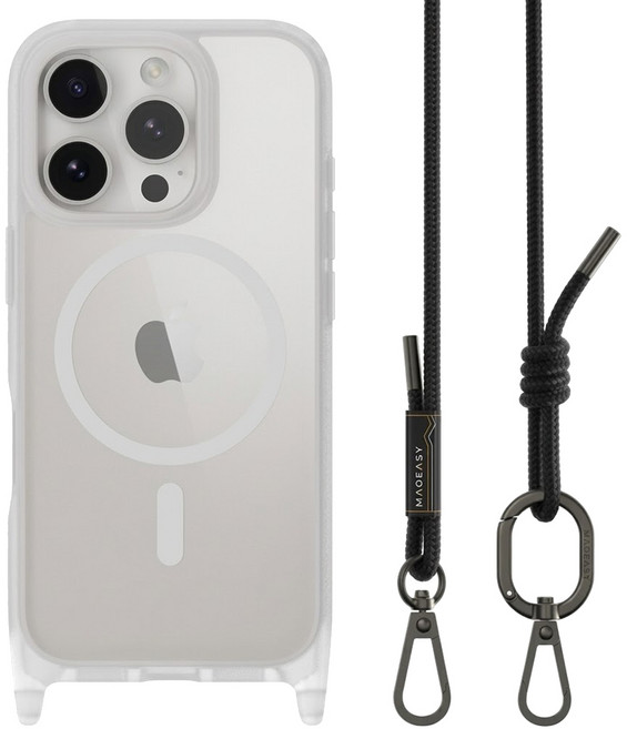 MAGEASY Roam M 手機 防摔 手機殼 iPhone 16 Pro MagSafe Compatible 超軍規 掛繩 透明 城市漫遊