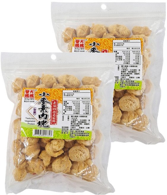 譽方媽媽 小麥素肉塊, 180g, 2包