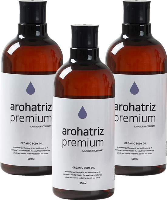 AROHATRiZ 頂級按摩精油 Lavander Rosemary, 500ml, 3瓶