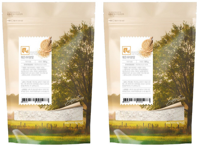 감성먹거리 귀리가루, 500g, 2개